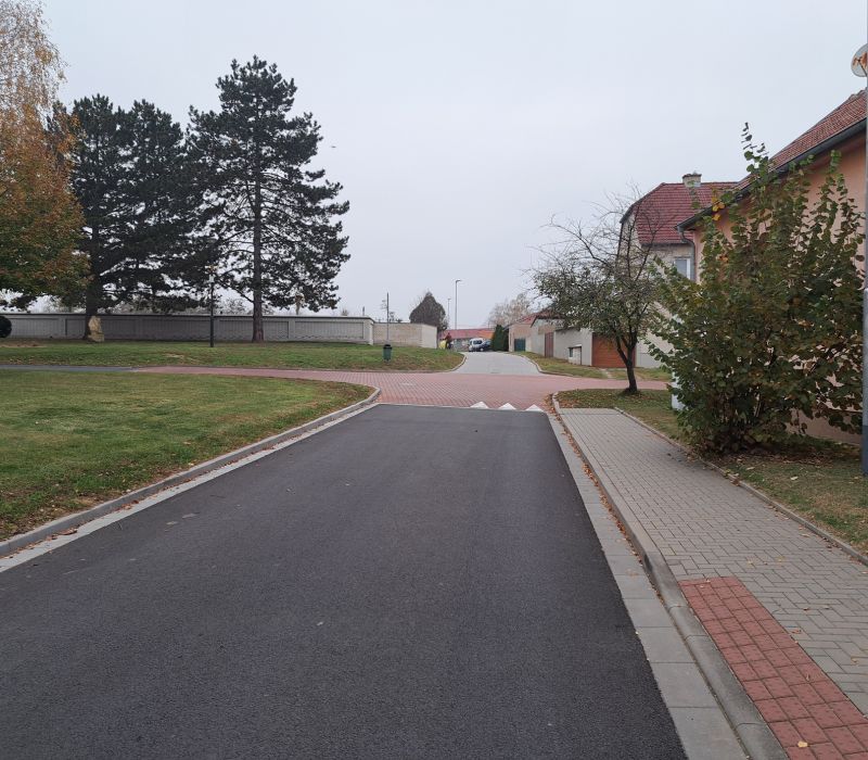 Lužice – ul. Dlážděná, udržovací práce na MOK